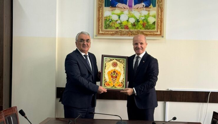 YÖK Başkanı Prof. Dr. Erol Özvar, Tacikistan Milli Üniversitesi’ni Ziyaret Etti