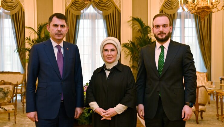 Emine Erdoğan, COP31 Başkanı Murat Kurum ve İklim Şampiyonu Samed Ağırbaş’ı Kabul Etti