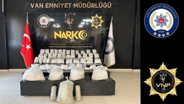 Van’da Uyuşturucu Operasyonu: Kamyonette 90 Kilogramdan Fazla Madde Ele Geçirildi