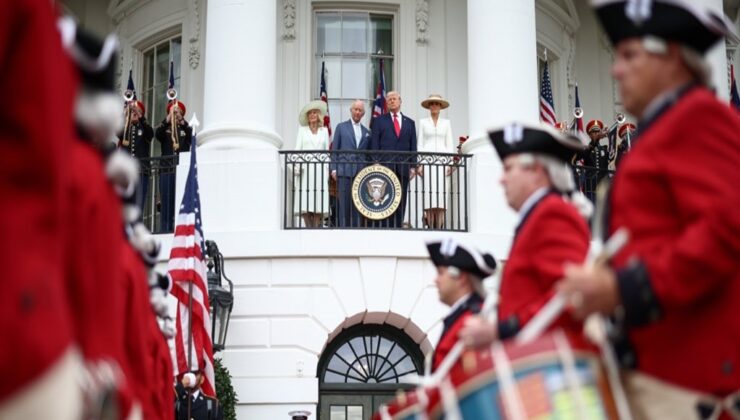 ABD Başkanı Trump, İngiltere Kralı Charles’ı Beyaz Saray’da Törenle Karşıladı