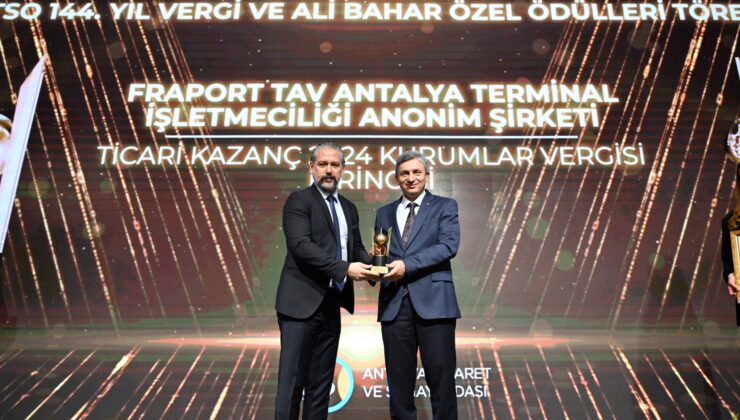 Antalya’da Ekonominin Yıldızları Ödüllendirildi: ATSO 144 Yaşında