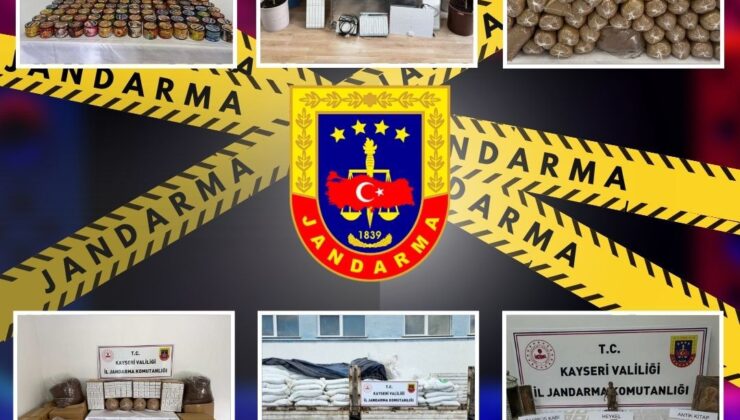Kayseri İl Jandarma Komutanlığından Mayıs Ayı Bilançosu: Çok Sayıda Suç Unsuru Ele Geçirildi Ve 88 Şüpheli Yakalandı