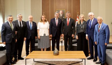 KKTC Cumhurbaşkanı Erhürman, Türkiye Heyetini Kabul Etti