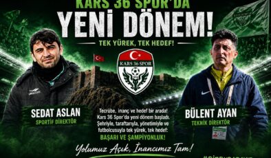 Kars 36 Spor’da Yeni Dönem: Bülent Ayan ve Sedat Aslan Göreve Başladı