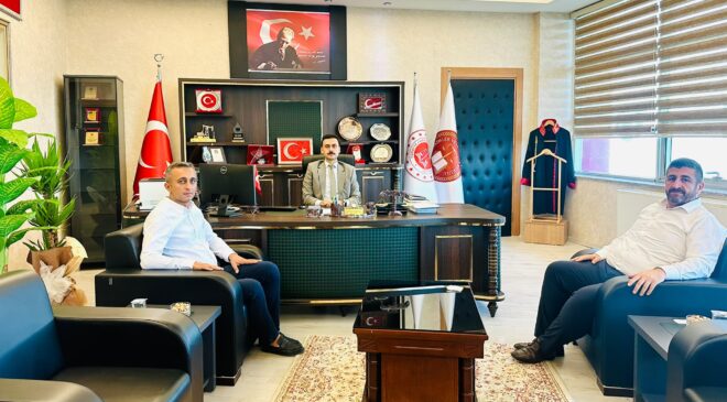 Tek Haber Ajansı Yönetim Kurulu Başkanı  Abdurrahim Solmaz’dan Adıyaman Cumhuriyet Başsavcısı Özgür Celbek’e Hayırlı Olsun Ziyareti